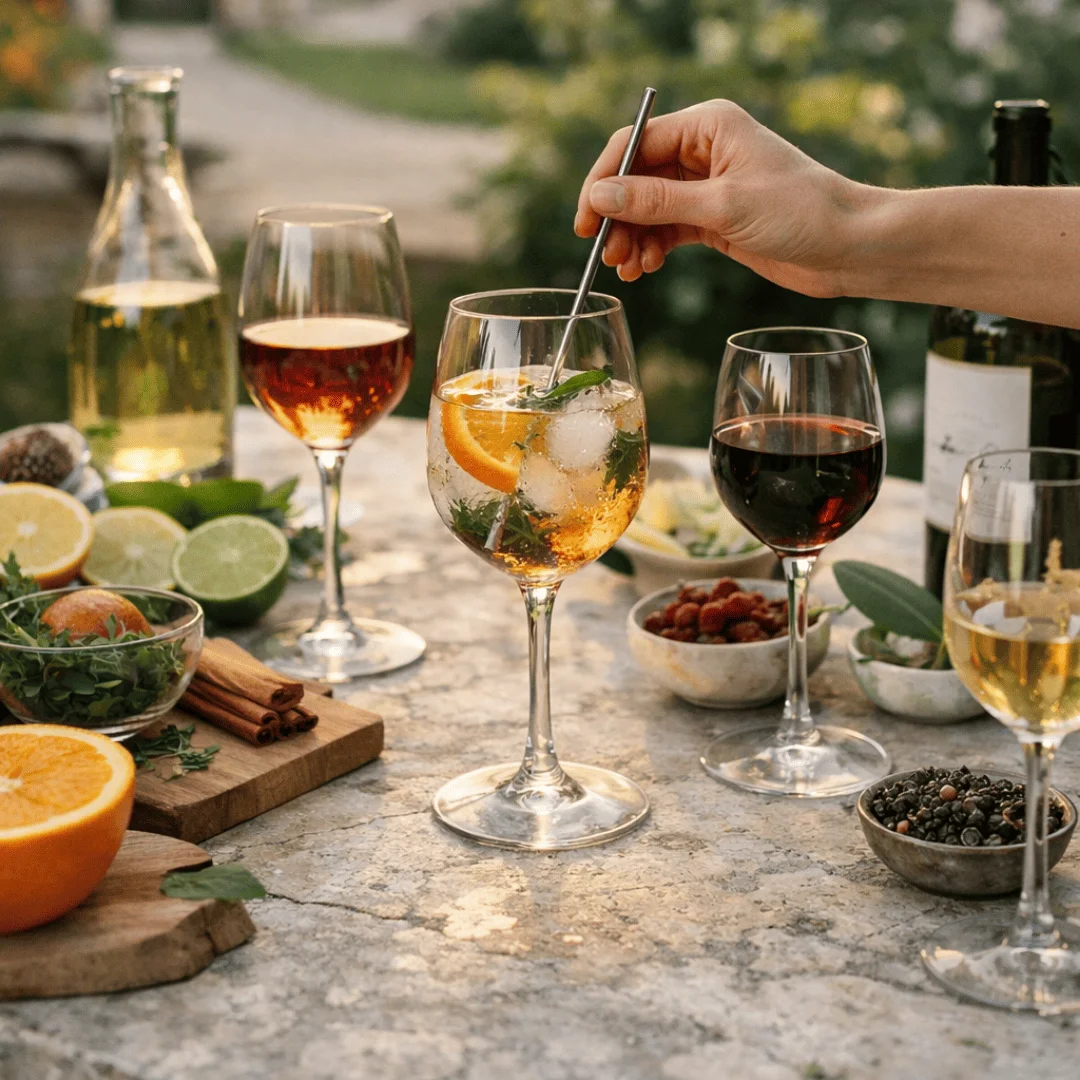Concert en plein air dans le parc du Château de Flaugergues au crépuscule - soirée mariage Hérault