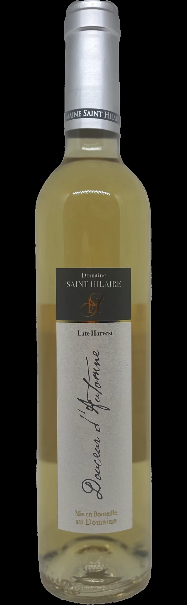 Bouteille Douceur d'Automne Late Harvest du Domaine Saint Hilaire, vin liquoreux en Hérault