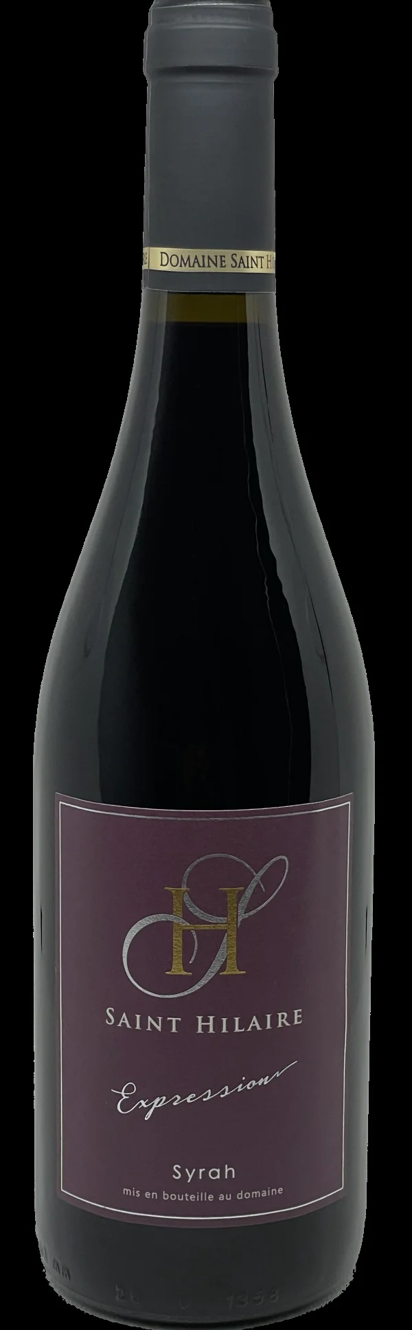 Bouteille Saint Hilaire Expression Syrah, vin rouge du domaine en Hérault