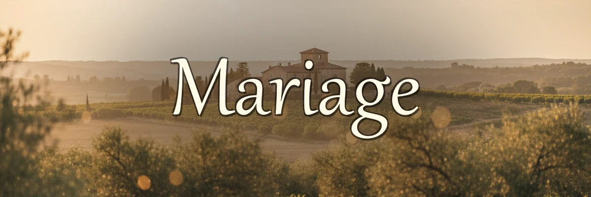 Domaines de mariage d'exception en Hérault