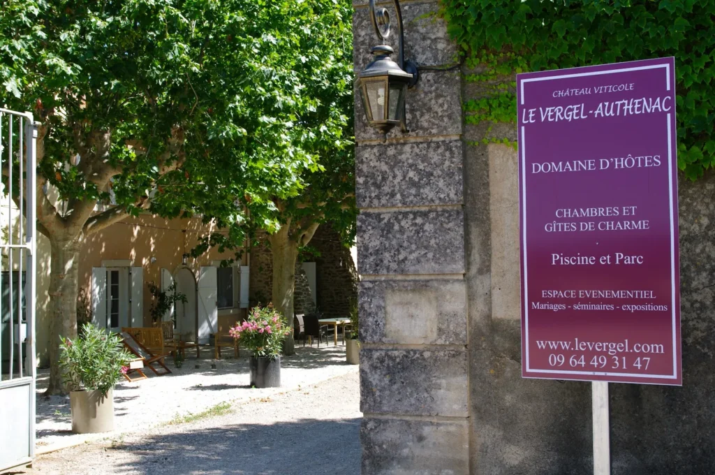 Château Le Vergel Authenac jardin mariage Ginestas