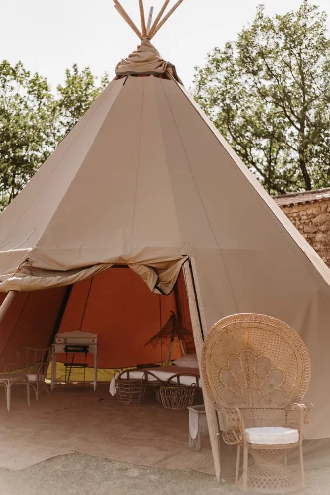 Clos de Jac lodge tipi nomade Saint Maurice De Cazevieille