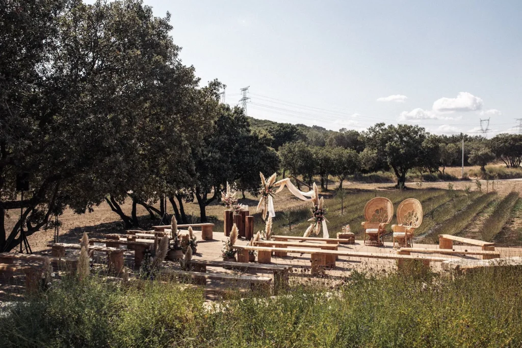 Domaine Le Grand Belly salle reception Rochefort Du Gard
