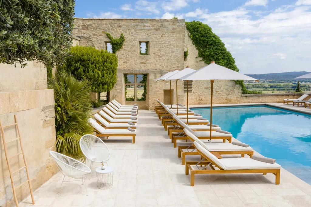 Le Vieux Castillon vue ensemble mariage Castillon-du-Gard